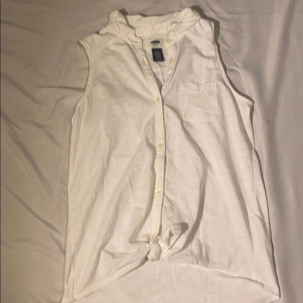 Old navy button down tank top